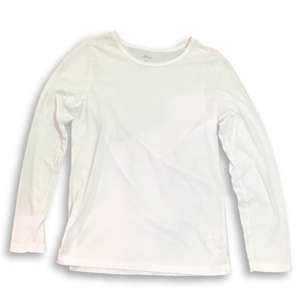 Sivaan White Long Sleeve Crewneck Undershirt